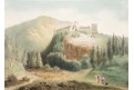 Velhartice, Haun, litografie, 1860