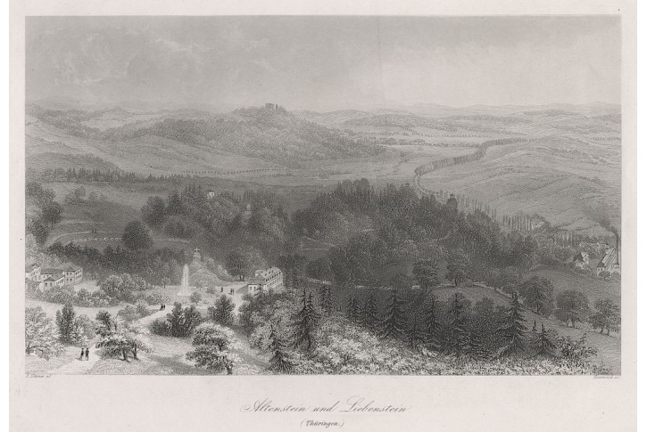 Altenstein a Liebenstein, Payne, oceloryt 1860