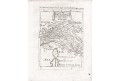 Italie sever , Mallet, mědiryt, 1719
