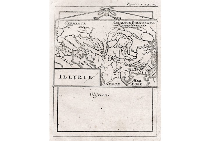 Illyrie, Mallet, mědiryt, 1719