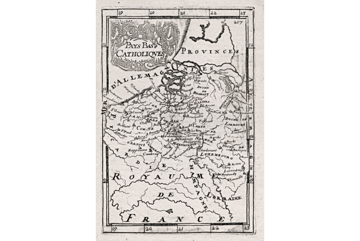 Nizozemí katolické, Mallet, mědiryt, 1719