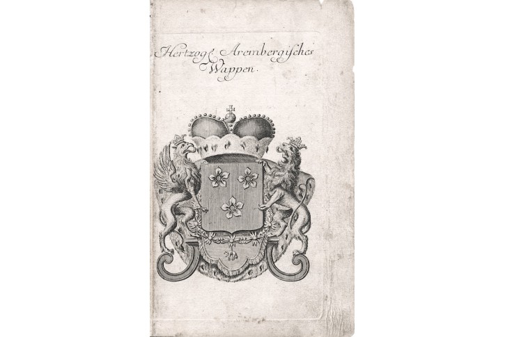 Aremberg vévoda , Weigel, mědiryt , 1747 
