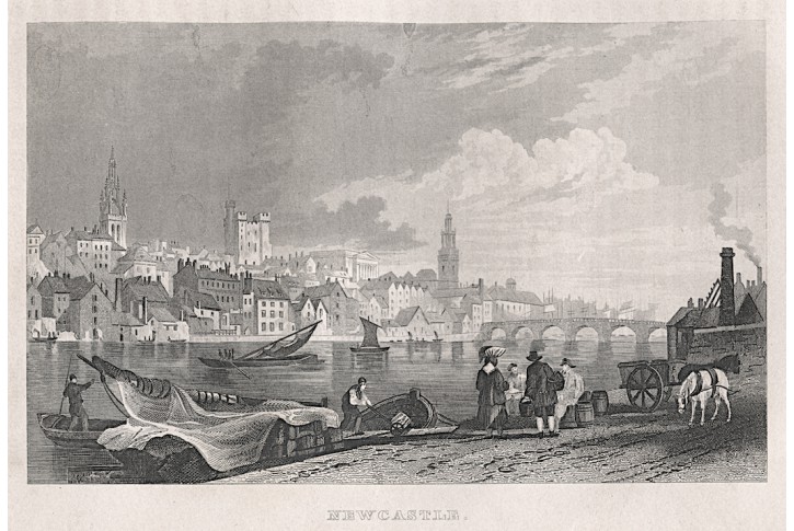 Newcastle, oceloryt, (1850)