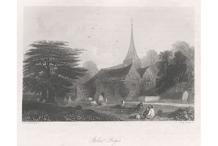 Stoke Pogis, oceloryt, (1850)