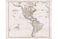 Amerika, Schneider a Weigel, mědiryt, 1825