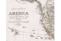 Amerika, Schneider a Weigel, mědiryt, 1825