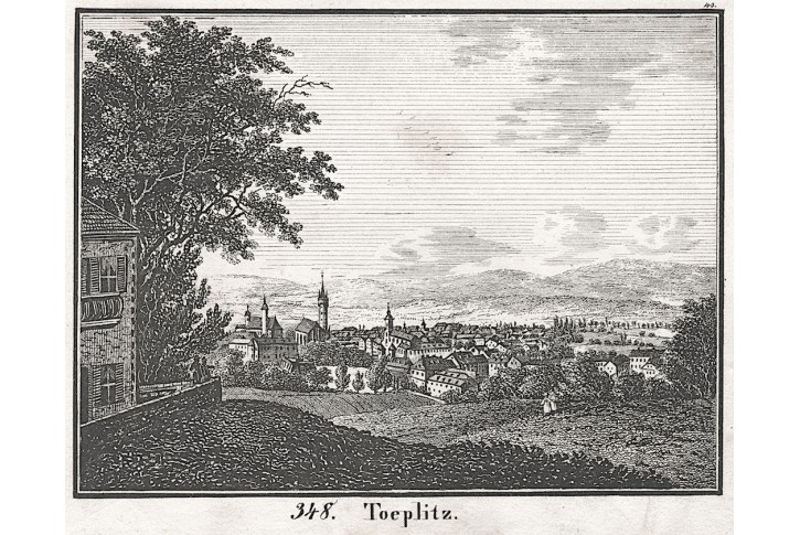 Teplice, Neue Bildergalerie, litografie , 1837