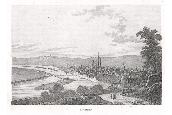 Rouen, oceloryt, (1850)