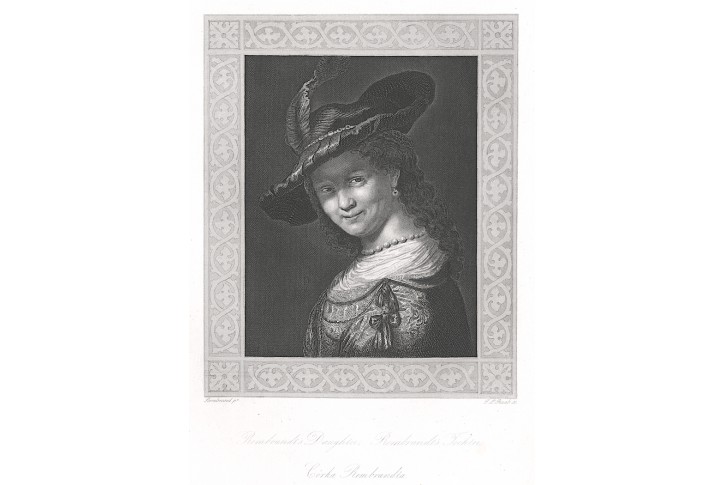 Rembrandtova dcera , oceloryt, (1860)