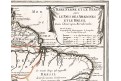 Fer de N.: Brazilie , Peru, Amazonie,mědiryt 1734