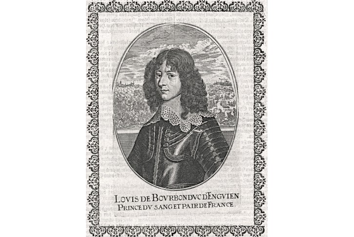 Louis, Grand Condé, Merian,  mědiryt 1651