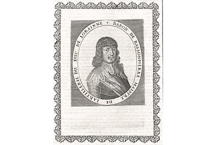 François de Bassompierre, Merian,  mědiryt 1639