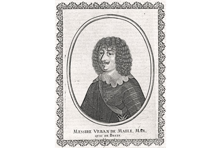 Urban de Maile Breze, Merian,  mědiryt, (1660)