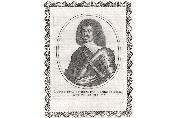 Ludwig Bourbon,  Merian,  mědiryt 1648