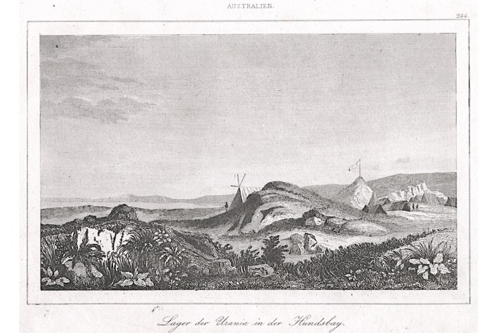Australia Hundsbay, Rienzi, oceloryt,1836