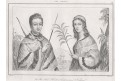 Hawaii obyvatele, Rienzi, oceloryt,1836
