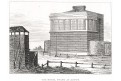 Ascot Royal Stand, mědiryt, 1822