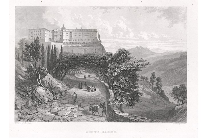 Monte Casino, oceloryt, 1850