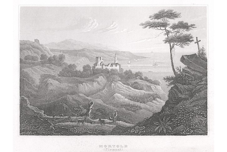 Mortole Piemont, Meyer, oceloryt, 1850