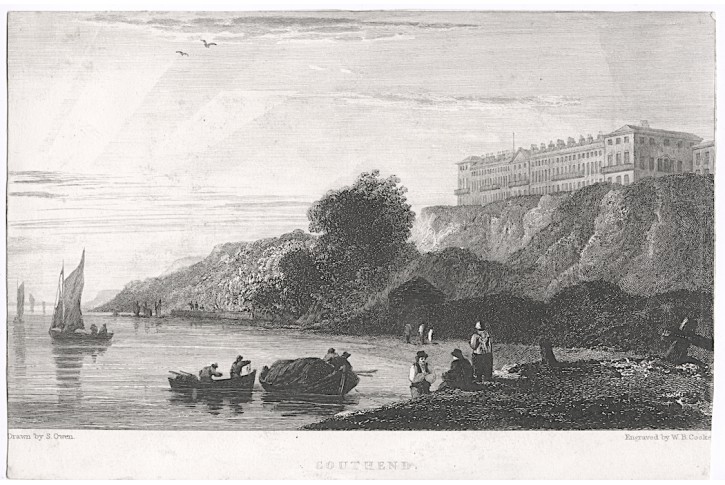 Southend , Cooke, oceloryt, 1828