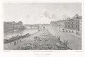 Wien Schlag - Brücke, kolor. oceloryt 1823