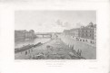 Wien Schlag - Brücke, oceloryt 1821