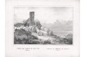 Selinunte Sicilia, litografie, Zuccagni 1845