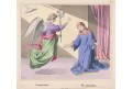 Zvěstování p. Marie, kolor. litografie, 1906