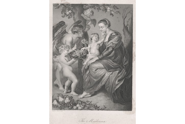 Madonna, Payne, oceloryt, (1860)