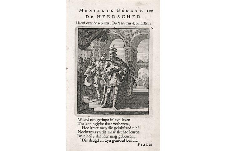 Vládce - Král, Jan Luyken, , mědiryt, 1694