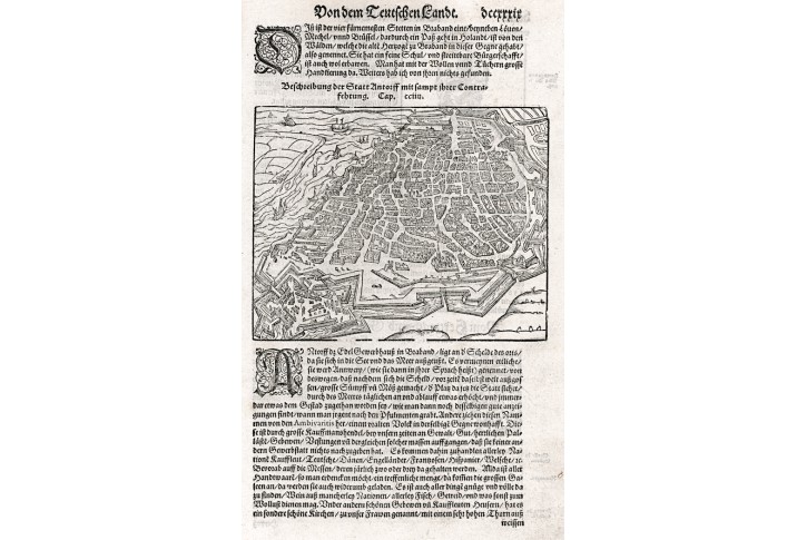 Antwerp S. Münster, dřevořez, (1580)