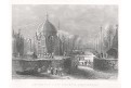 Amsterdam Lutherse kerk, Payne, oceloryt, 1850