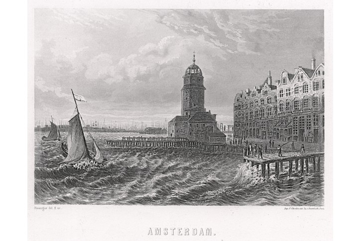 Amsterdam, oceloryt, (1840)