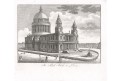 London St. Paul, mědiryt, (1820)