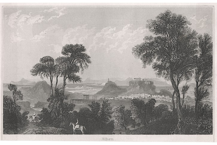 Athen, oceloryt, (1850)
