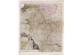 Schenck P.: Rheni Mosae, kolor. mědiryt, 1710