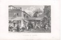 Canton pouliční scéna, oceloryt, (1840)
