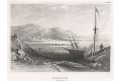 Hobarttown, Meyer, oceloryt, 1850