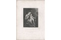 Svatá rodina  podle Correggia, oceloryt, (1860)
