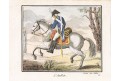 Kůň l'Aubin, kolor. mědiryt, (1810)