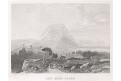 Tabor hora Galilej,  oceloryt, (1840)