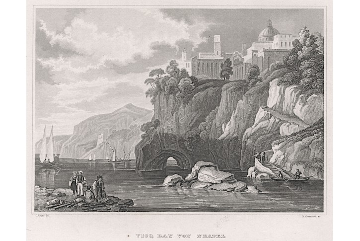 Napoli Vico, Meyer, oceloryt, 1850