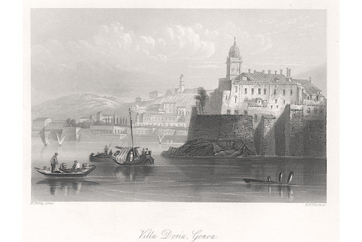 Genova, Payne, oceloryt (1860)