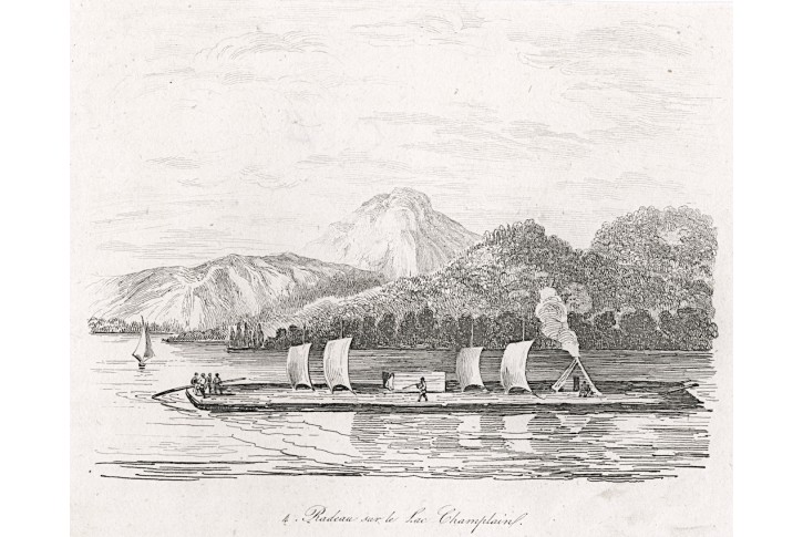 Lake Champlain, oceloryt,  (1860)