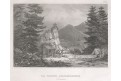Volcano California, Meyer, oceloryt, 1850