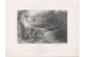 Trenton High Falls , Payne, oceloryt 1860