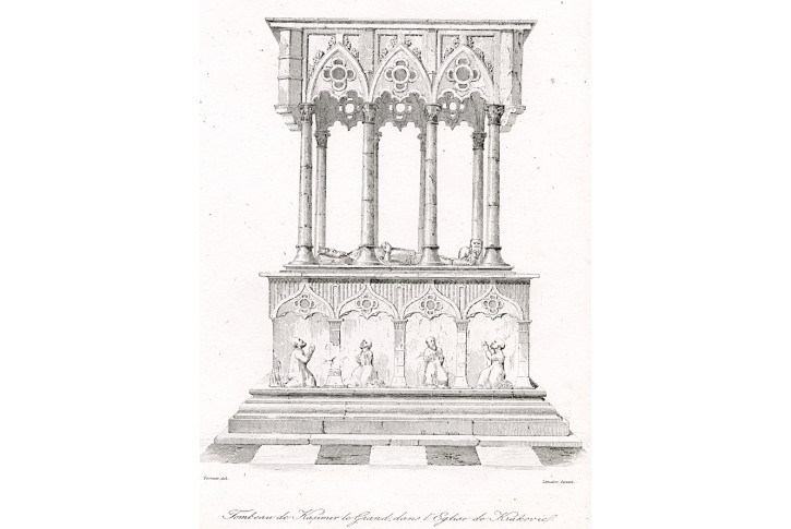 Krakow Kazimier, Chodzko, oceloryt, 1837