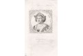 Kryštof Kolumbus, oceloryt, 1838