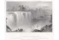 Genesse Falls Rochester, oceloryt, (1840)