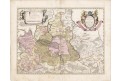 Schenck P.: Nieder Lausitz, kolor. mědiryt, 1710